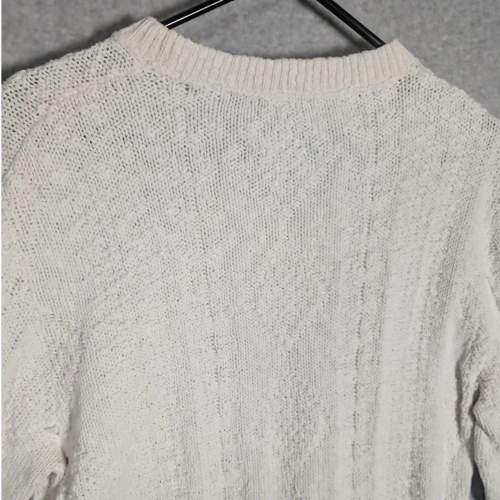 Woolrich Vintage Cotton Knit Sweater‎ Mens Medium Made in USA Preppy Nautical